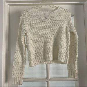 Forever 21, Cream Colored Knitted Sweater, Size S